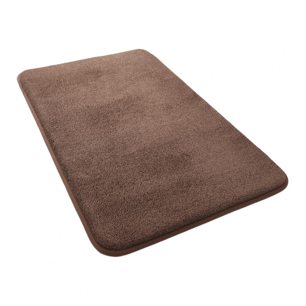 Bathroom Rug Super Absorbent Soft Velvet Microfiber Bath Mat Luxurious Bathroom Rug Set Soft Microfiber for Shower for Ultimate 1200MMx1200MM кофейный