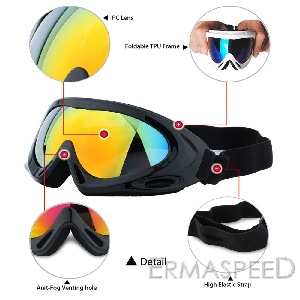 Lunettes de moto coupe-vent et anti-poussière, pilote de Motocross, Enduro, randonnée hors route, cyclisme, Dirt Bike, course, lunettes