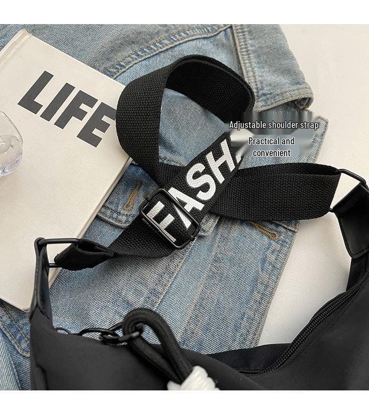 2025 Trendy Women's Korean Style Nylon Dumpling Crossbody Bag - Versatile, Large Capacity Canvas Shoulder Bag