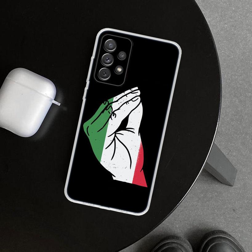 Italy Flag Phone Case Cover for Samsung Galaxy A12 A22 A32 A52 A72 A02S A51 A50S A31 A20S A10S Note 20 Ultra 10 Plus Galaxy A52