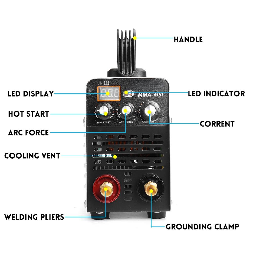 White IGBT Inverter Hot Start MMA Arc Welder Welding Machine Tool for Welding Working Electric Accessories