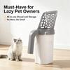 All-in-One Cat Litter Scoop Durable Cat Litter Shovel Pet Supplies Cat Poop Scooper  Cat Litter Box