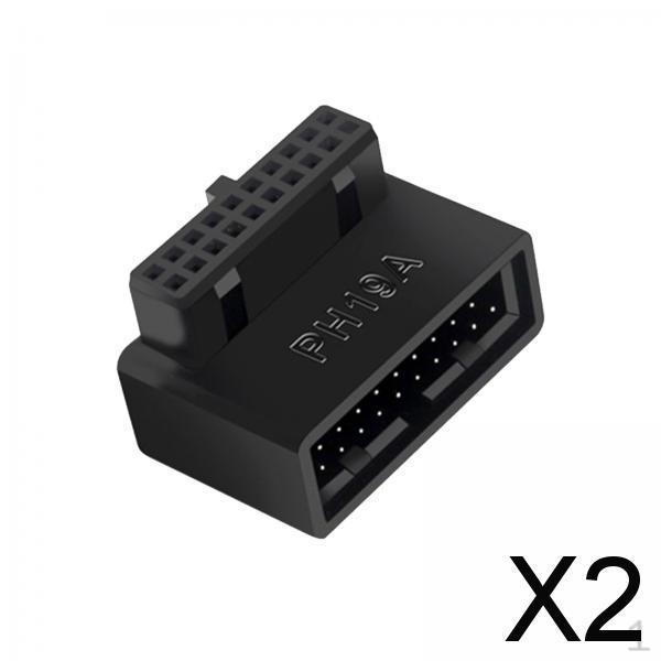 

2xМногофункциональный USB 3.0 Адаптер-удлинитель для материнской платы 90 градусов для ПК , B, 2