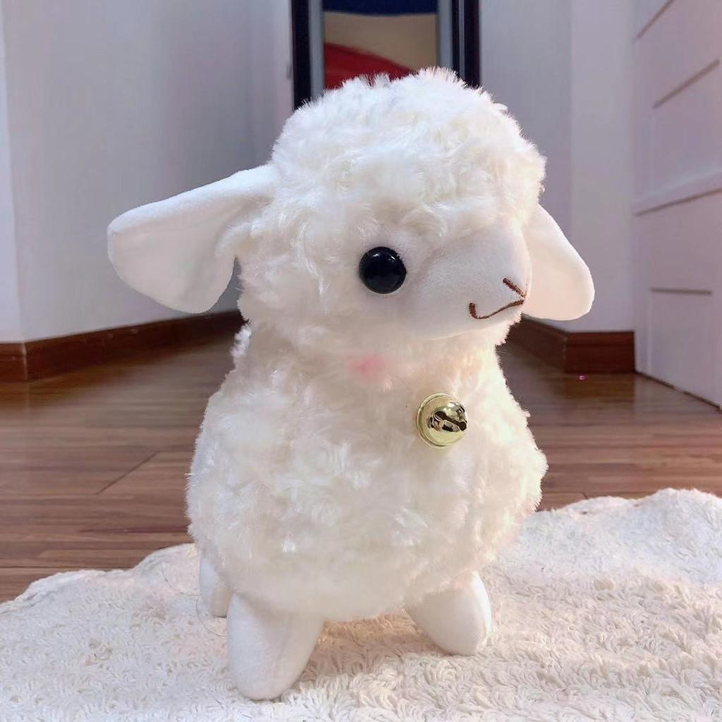 

Чарівна плюшева іграшка біла вівця, м яка, з дзвіночком, м яка тваринка, мила лялька ягня