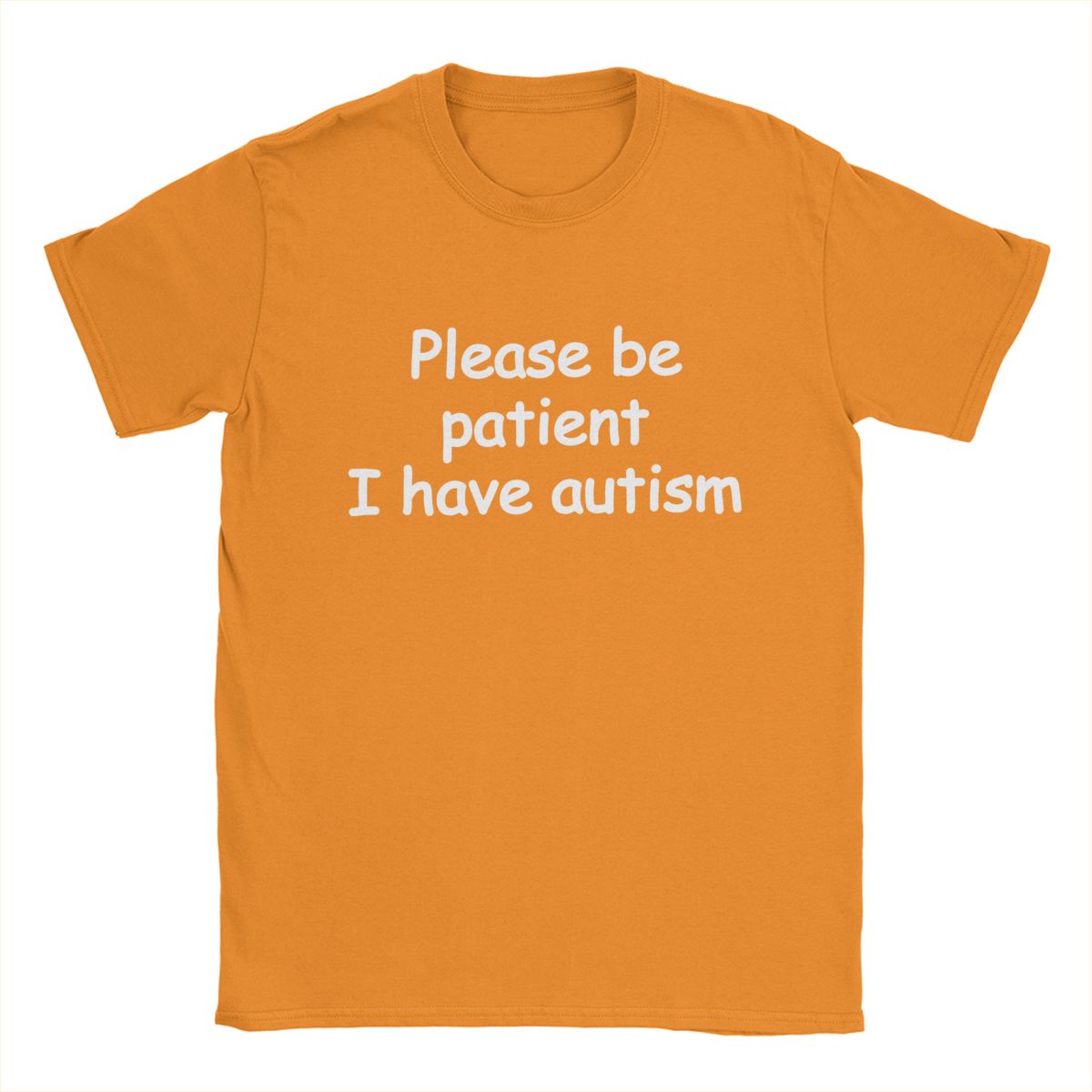 

Please Be Patient I Have Autism T Shirts for Men Pure Cotton Leisure T-Shirt Round Collar Tee Shirt Short Sleeve Clothing Adult 4XL
