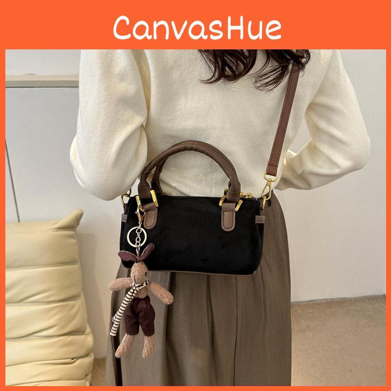 Trendy Women's Square Bag 2024 New Handbag Simple Retro Shoulder Bag Street Fashion Casual Shoulder Bag