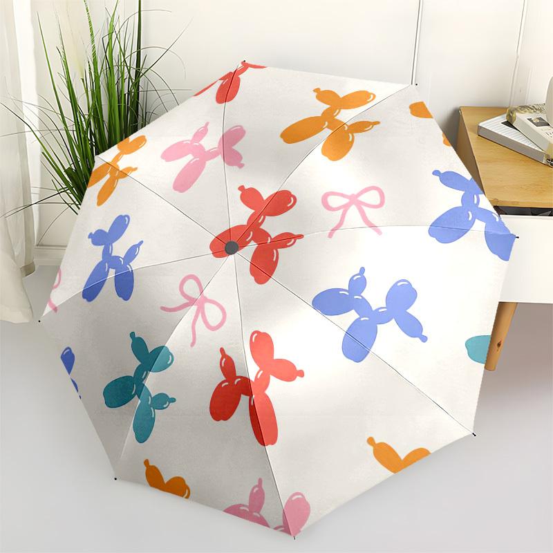 1pc Balloon Animal Party Decorations Umbrella with Plastic Handle,Compact & Stylish,Cartoon Pattern,Outdoor UmbrellaPT305