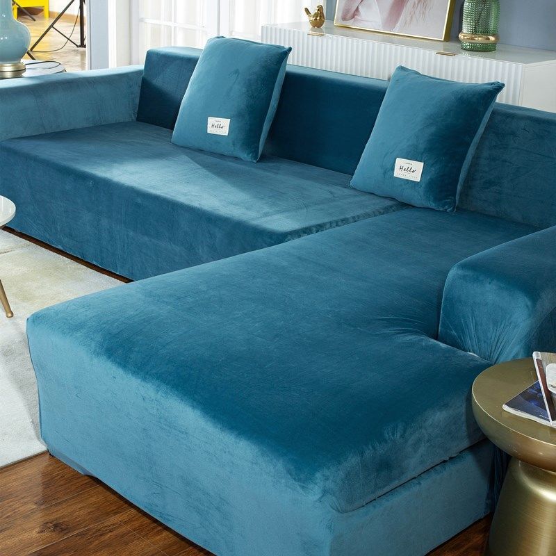 New Velvet Fabric Sofa Covers for Living Room Stretch Soft Sofa Cover High Quality 1/2/3/4 Seats Modern Armchair Covers for Home