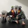 Anime Jiraiya Model with Two Heads GK Statue Toys PVC Figura Collection Action Figure Ornament 15cm Manga Figurine Gift for Fans