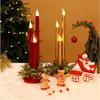 LED Flameless Candles for Home Decoration and Photo Props Designed for Christmas with and Safe Plastic Construction