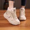 "Women's High-Top Thick-Soled Winter Sports Sneakers - Velvet & Cotton Lined (2025 HX-Q039)"