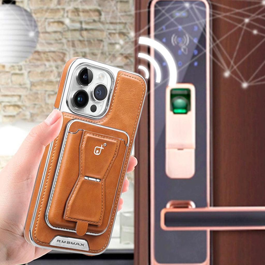 RMBMAX For iPhone 15 Pro Max Case Detachable 2-in-1 Card Holder Shockproof Phone Shell