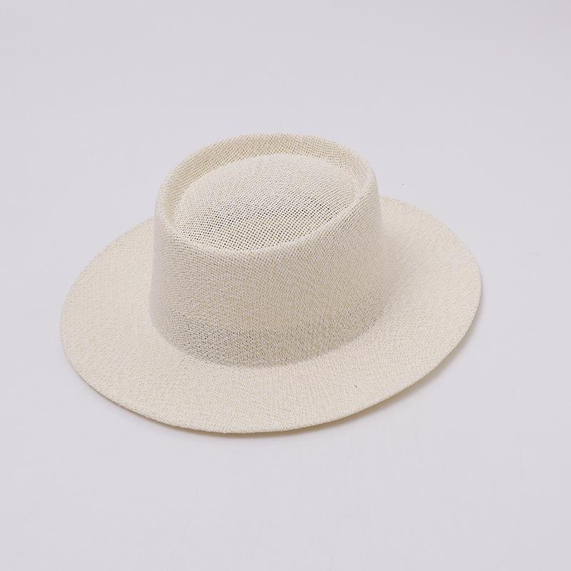 Fashionable Casual Wide Brim Jazz Hat Spring Summer New Style Outdoor Sun Protection Panama Straw Hat Versatile Casual Hat