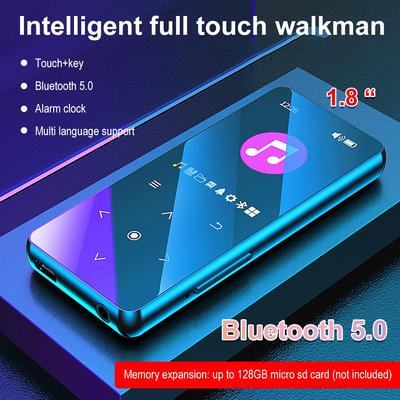 2025 Novo MP3 Player Bluetooth 5.0 MP4 Player HiFi Lossless Music Player Walkman de áudio portátil com FM/E-book/Gravador/Mp3