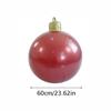 1PC Christmas Decorations Outdoor Patio Hanging Pvc Solid Color Christmas Ball Large Size