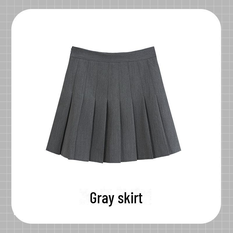 

Юбка-плиссе в японском стиле Xianyi и рубашка с короткими рукавами JK униформа для женщин S