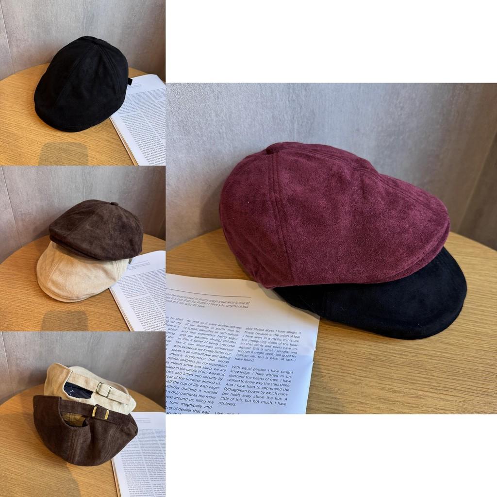Retro Style Beret Hat For Women With Polyester Fabric Sun Protection And Adjustable Fit