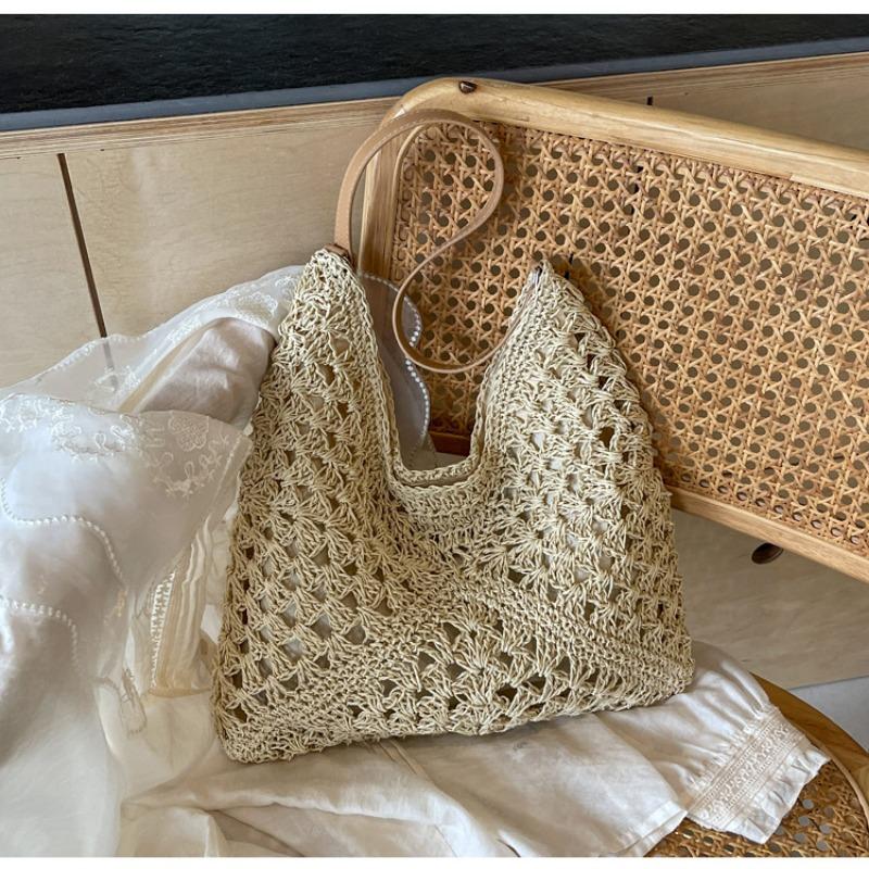 Fashion Vegetable Basket Bucket Bag New Versatile Lychee Pattern Handbag Design Single Shoulder Messenger Bag