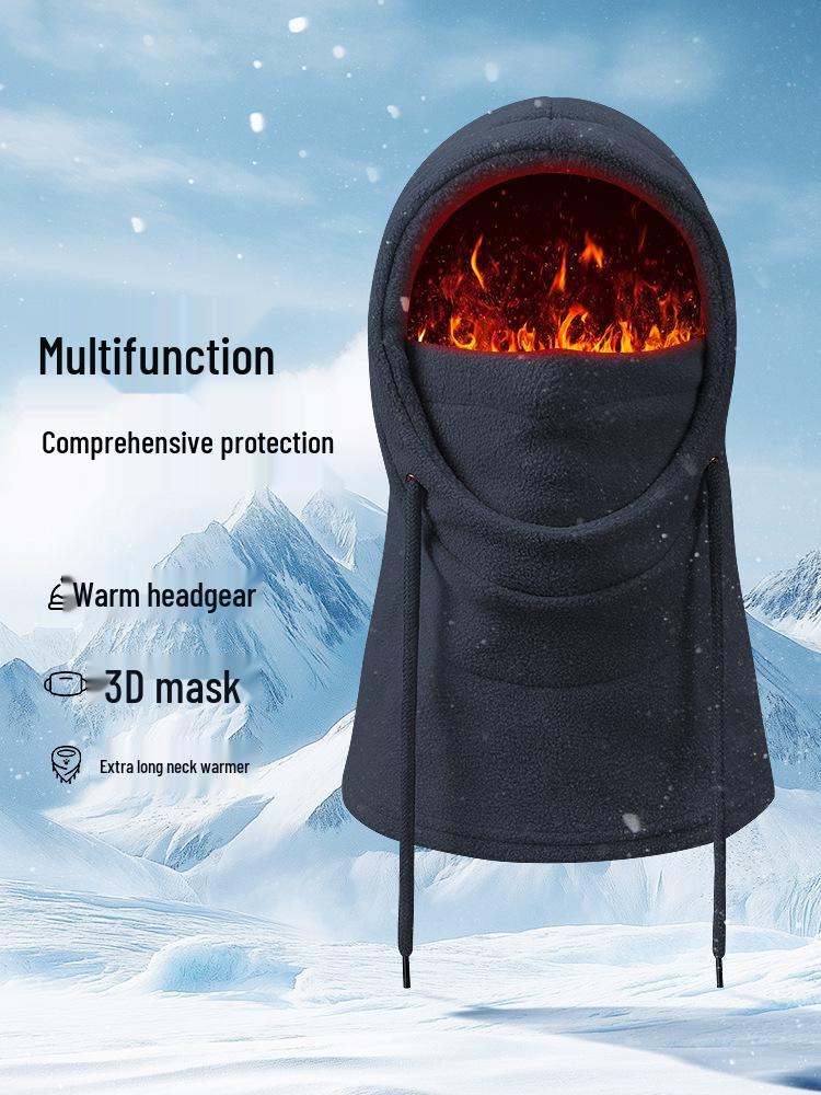 Kids' Winter Cycling Cap with Mask & Neck Gaiter - Warm Outdoor Sports Helmet Hat for Cold Protection