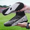 Men's Breathable Light Wear-resistant Training Non-slip Professional Adult Women's Football Shoes Competition Breathable High-top New Models