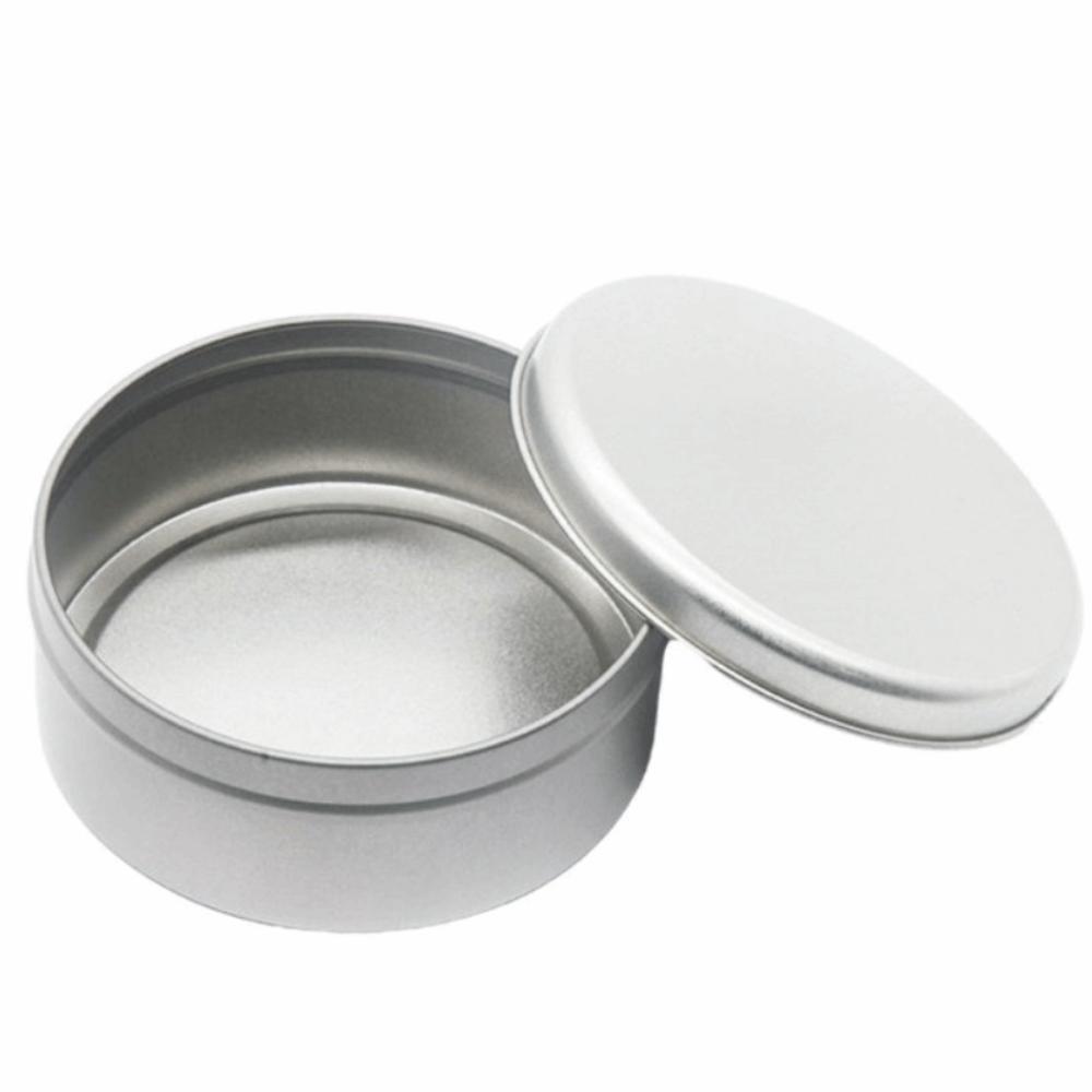 Beauty Sample Silver Tin Box Empty Multi Color Storage Box Small Item Portable Empty Can Jewelry Storage