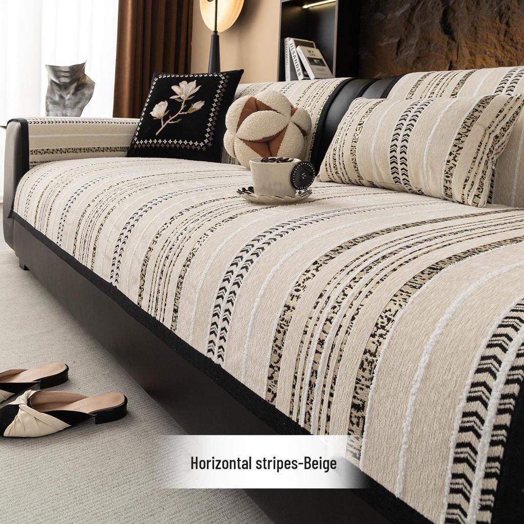 Transborder High-End Non-Slip Leather Sofa Cushion Cover for All Seasons 2026