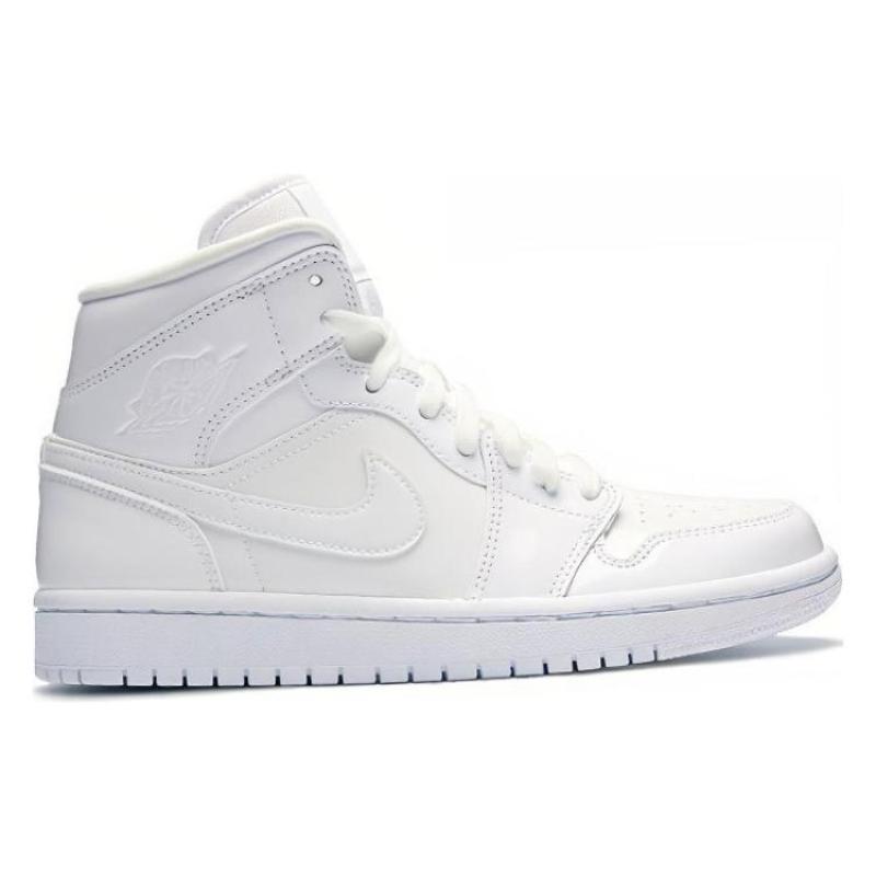 Jordan 1 Mid Triple White Women's Jordan BQ6472-111
