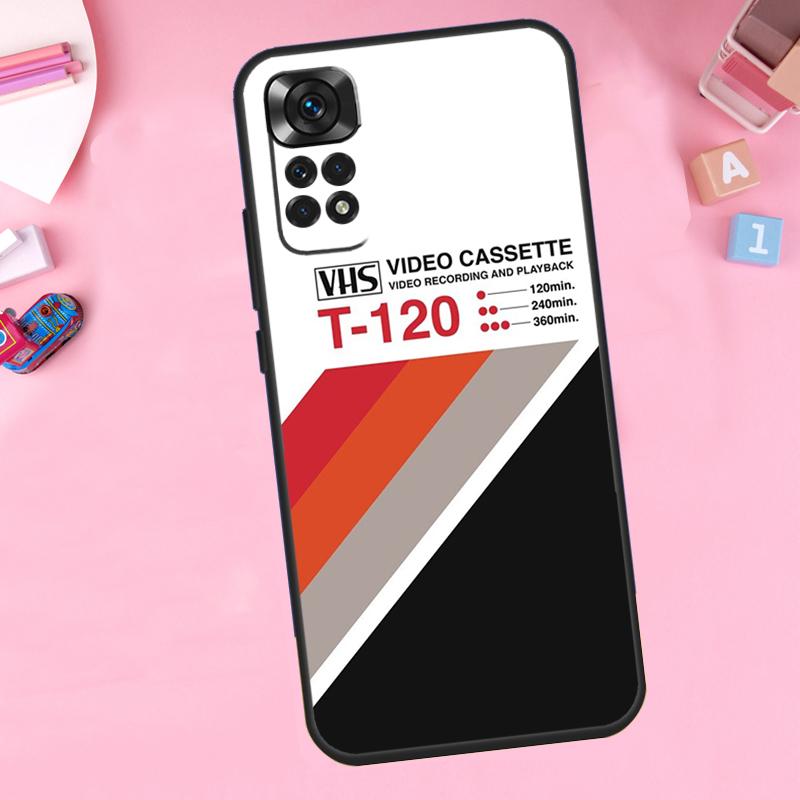 Retro VHS Tape For Xiaomi Redmi Note 14 10 11 12 13 15 Pro Plus Phone Case For Redmi 15 15C 14C 12C 10C 13C