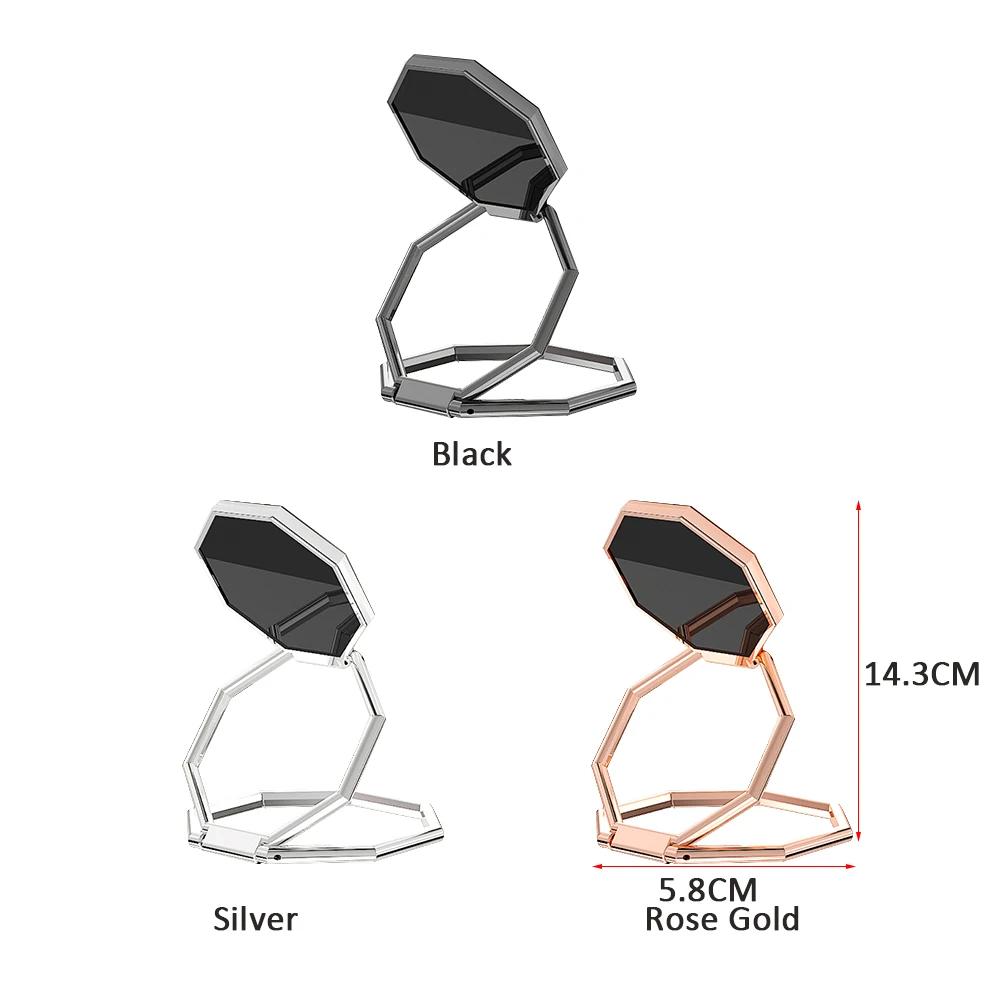 Hot 360 Rotation Mobile Phone Foldable Stand Back Ultra Thin Phone Ring Holder Multi Angle Portable Desk Metal Finger Kickstand
