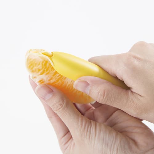 Kai KAI Tangerine, Orange, Citrus Fruit Peeler, Dishwasher Safe, KAI KITCHEN, Yellow, Made in Japan, DH8191