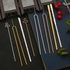 Metal Hairpin Base DIY Material for Crafting Hair Jewelry Accessories