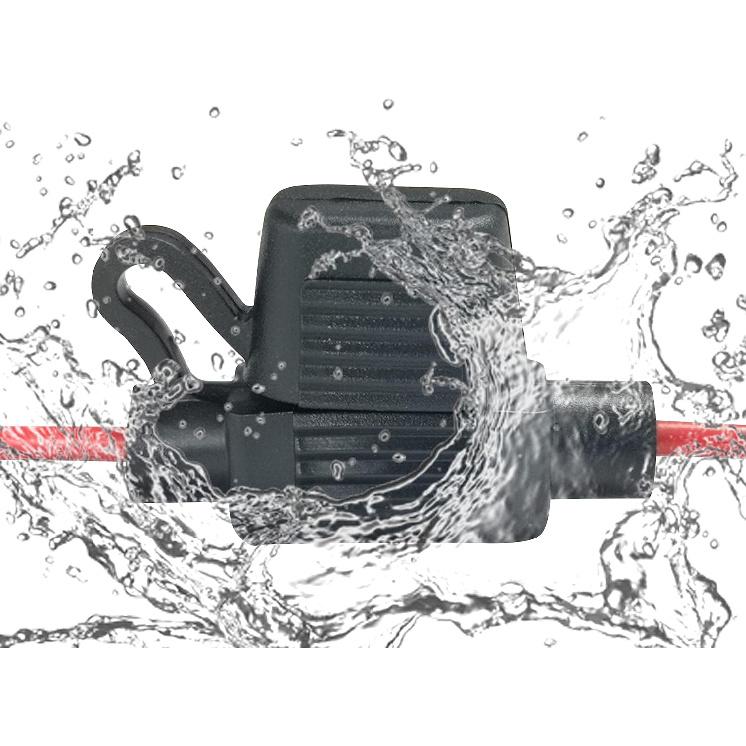 VANTRONIK Waterproof MINI Inline Fuse Holder With 18 Gauge AWG Wire 12 Inches Long, Fit For Small Blade Fuse In Vehicle/Boat/RV/Tractor, 5 Pack