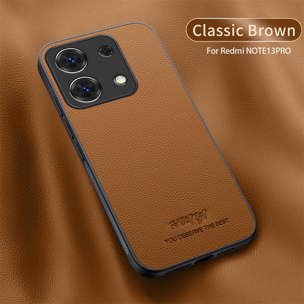 Business Leather Magnetic Case For Redmi Note 13 12 11 Pro Plus 10 Xiaomi Poco X6 X5 X3 M6 F5 X4 PRO Built-in Magnet Ring Cover