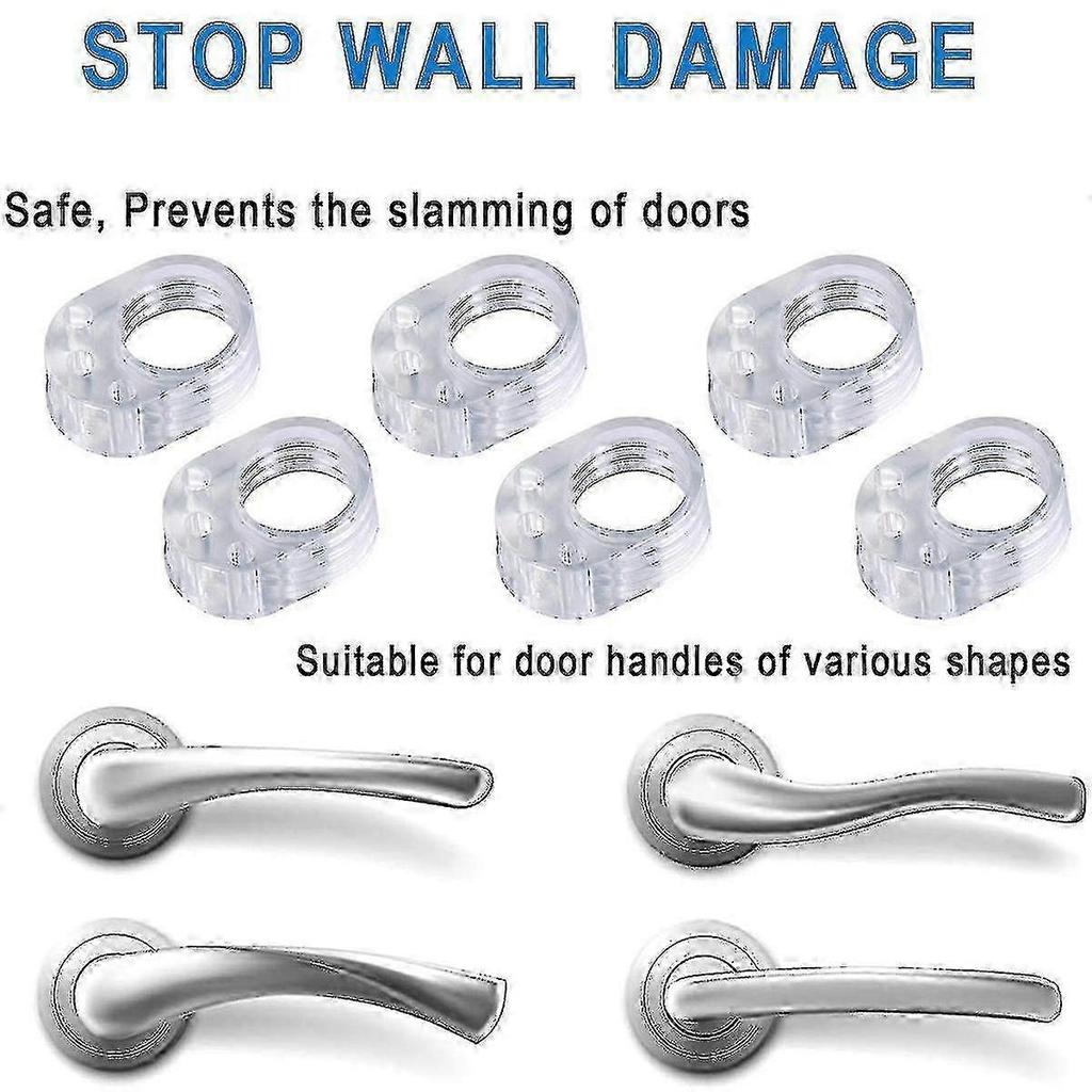Case Pack Wall Door Handle Protector, PVC Door Handle Buffer Wall