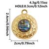 2pcs Different Shape Transparent Drip Oil Abalone Shell Charm Stainless Steel Charms For Jewelry Making Pendant DIY Accessories