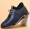 Breathable inner heightening shoes leather shoes invisible 6cm men's leather 8cm hole sports small casual heightening shoes men