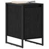 Nightstand Set of 2 Black Oak Effect 39.5 x 30 x 50 cm