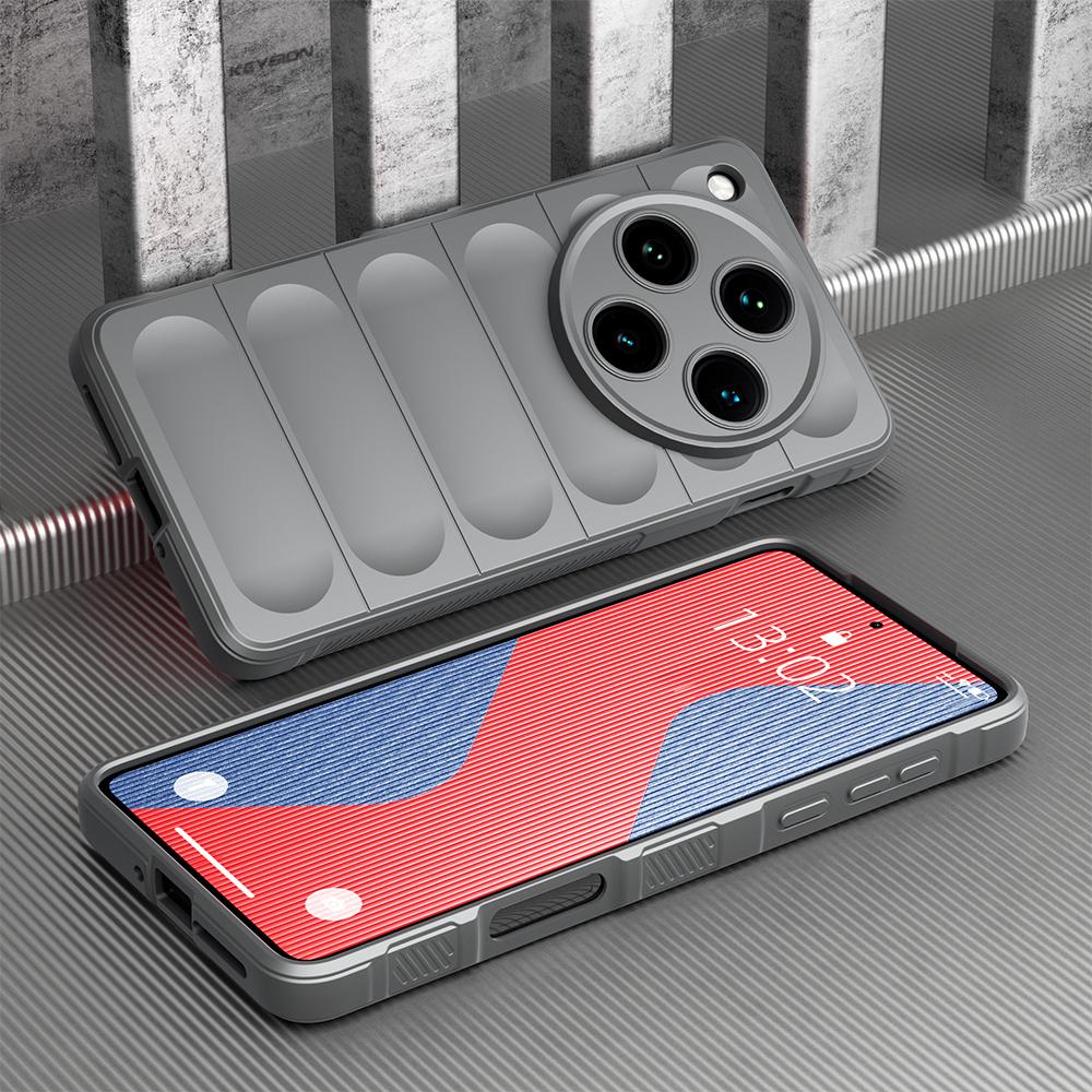 KEYSION Nárazuvzdorný matný kryt pro OPPO Find X8 Pro 5G Protiskluzový měkký silikonový zadní kryt pro telefon OPPO Find X8 Pro