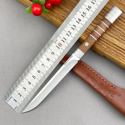 5Cr Stainless Steel Kitchen Slicing Boning Utility Knife Outdoor BBQ Meat Cleaver Vegetable Cutter Steak Knife