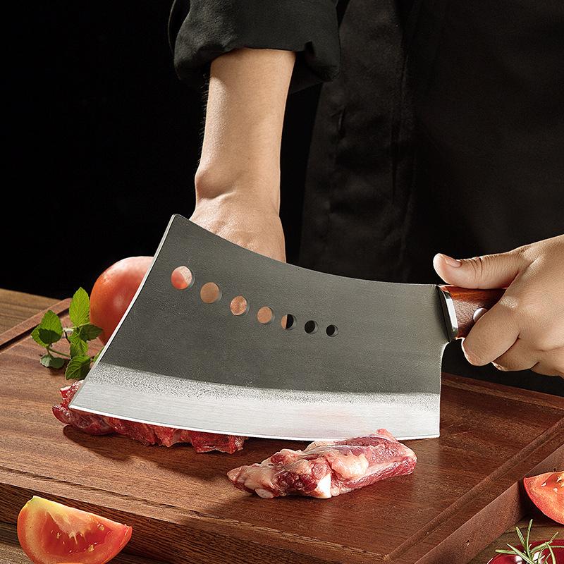 Forged Kitchen Chef Knife Set High Carbon Steel Meat Vegetables Slicing Knives Professional Butcher Chop Bone Cleaver Knife