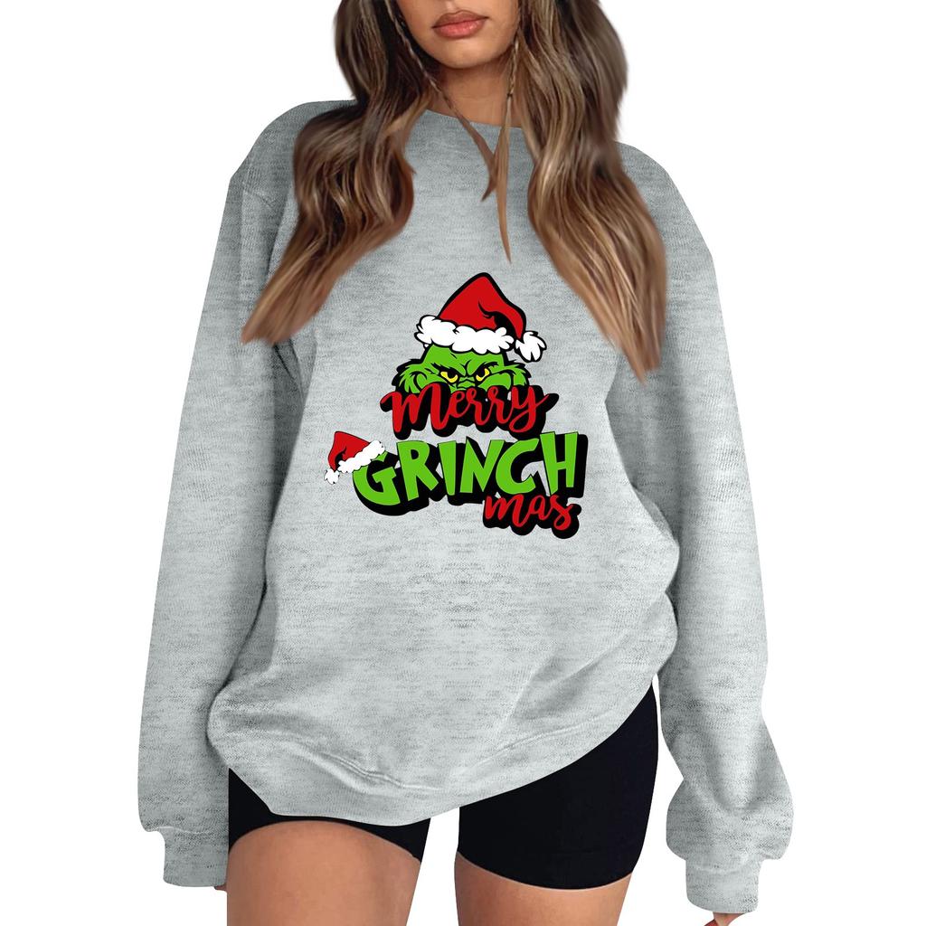 Women's Fashion Lightweight Long Sleeve Pullover Christmas Hoodie