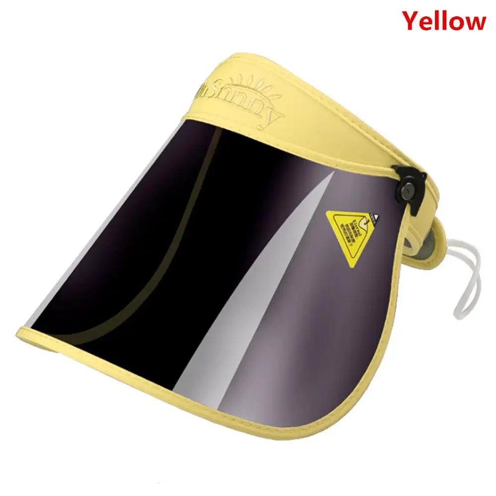 Summer Sunshade Cap Foldable Anti-UV Visor Portable Outdoors Sport Sun Hat Solar Protection Face Cover Shield for Men Women