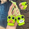 Kreatives Frosch-Quetschspielzeug Schlüsselanhänger - Niedlicher Taschenanhänger & Geschenk für Schüler