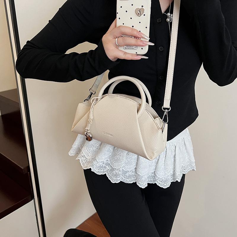 New Casual Portable Small Square Bag Women's Fashion Solid Color Shoulder Messenger Bag