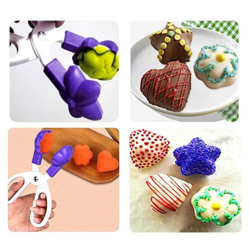 

Набор форм для кейк-попсов 3 в 1: формы в виде сердца, цветка, звезды, набор с отсоединяемыми нескользящими ручками для леденцов, конфет фиолетовый
