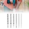 6PCS Hex Shank Drill Bit Set Long Spirals Design for Highly Torqued Stability in Hardwood Universals for Power Drills