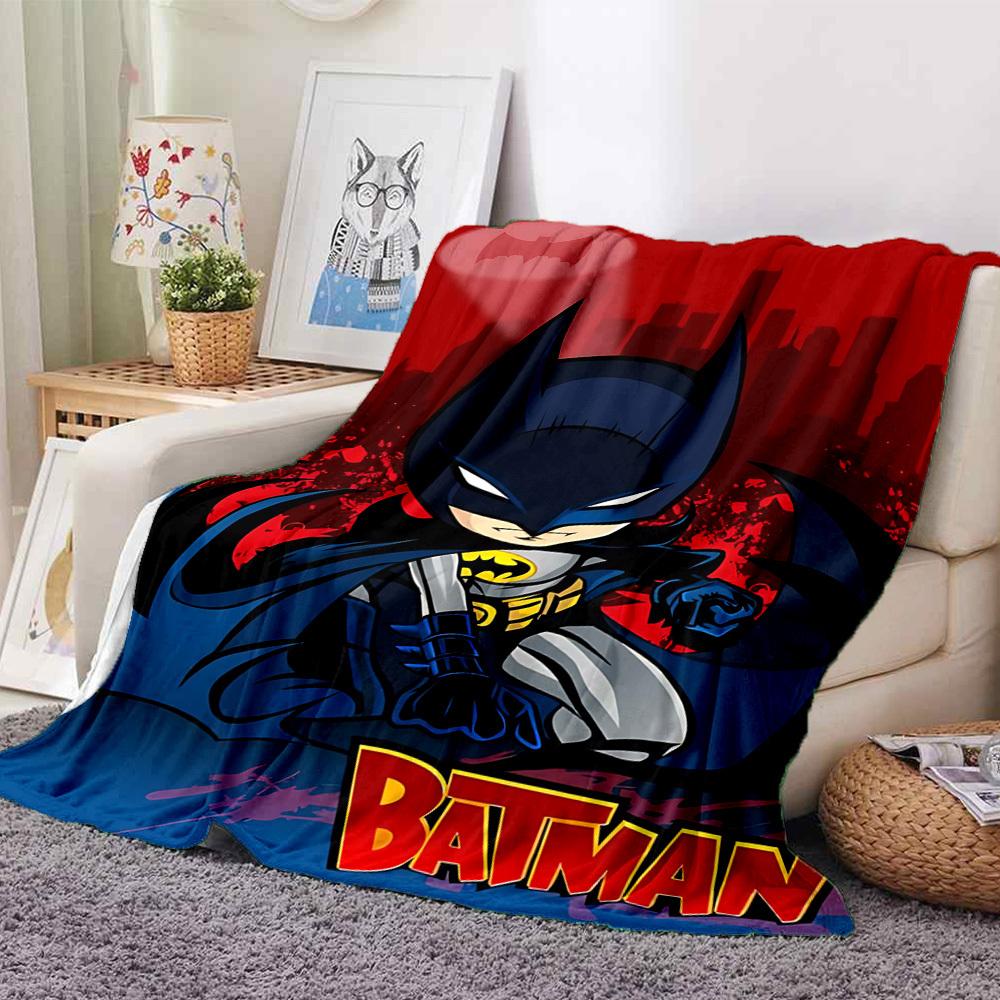 1pc Batman Night City Flannel Throw Blanket - HD Printed Lightweight Soft Warm All-Season Blanket for Sofa, Bed, Travel141
