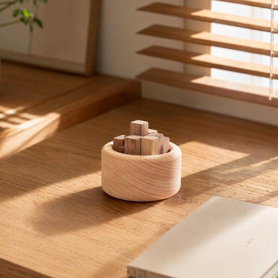 Yangyizhi Holz-Ätherisch-Öl-Diffusor, Buchenholz Aromatherapie Kleiner Runder Diffusor für Zuhause Büros Autos Yogaräume