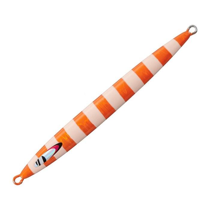 Major Craft Metal Jig Jigpara Vertical Long Slow 400g #114 Super Glow Orange Zebra (UV)