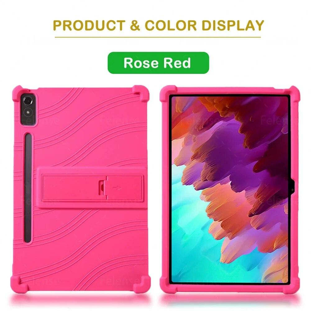 

Чехол для Lenovo Xiaoxin Pad Pro 12,7 2023 TB-370FU/371FC, силиконовый противоударный чехол для планшета с подставкой для Lenovo Tab P12 Fundas Lenovo Tab P12 12.7
